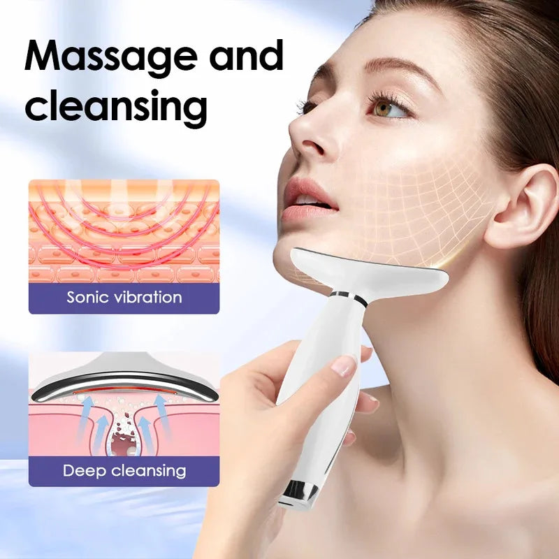 Denella™ 7in1 LED Face & Neck Lifting Gerät – Für straffere Haut & jugendliche Ausstrahlung
💡 Lichttherapie trifft Hautpflege – sichtbar jünger in nur wenigen Minuten pro Tag
Das Denella™ LED Beauty Gerät ver