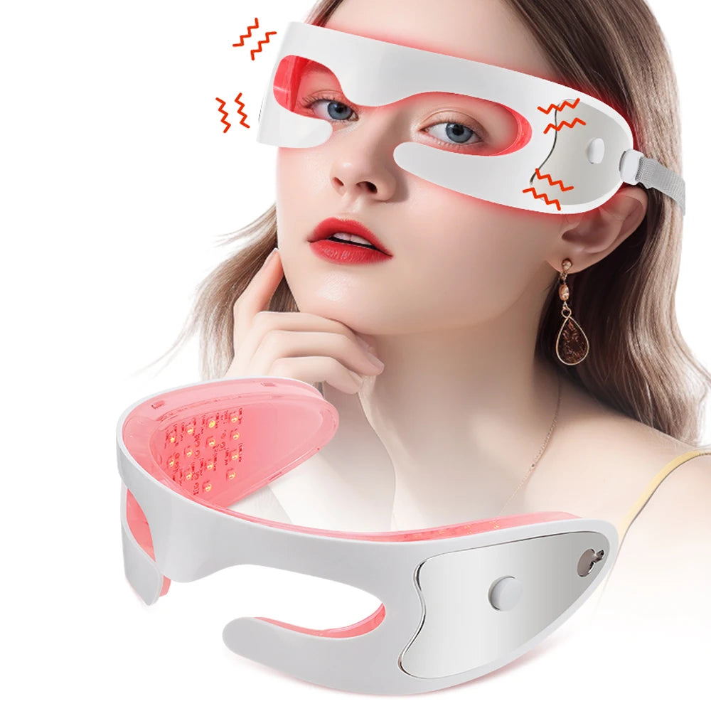Rot Licht Heizung Augenmassagegerät Elektrische Vibration Schönheit Augengerät Lindern Ermüdung der Augen Augenringe Entfernen Augenhautpflege