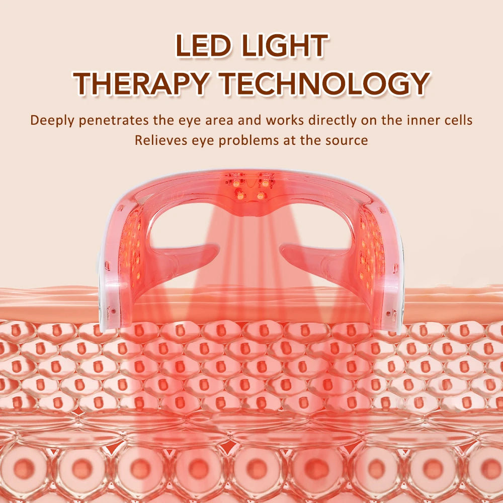 Rot Licht Heizung Augenmassagegerät Elektrische Vibration Schönheit Augengerät Lindern Ermüdung der Augen Augenringe Entfernen Augenhautpflege