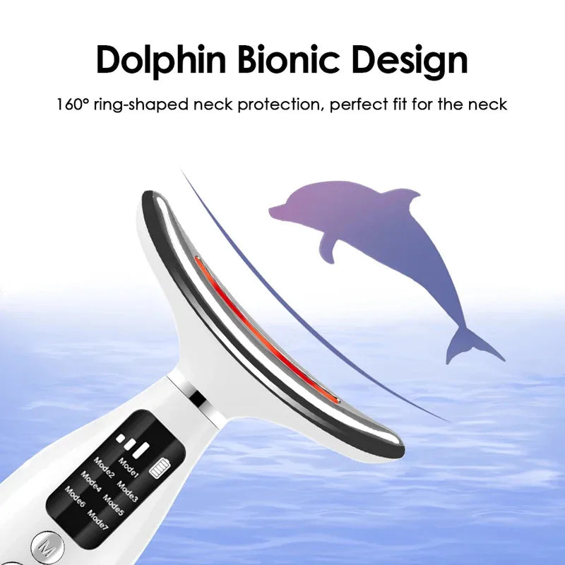 Denella™ 7in1 LED Face & Neck Lifting Gerät – Für straffere Haut & jugendliche Ausstrahlung

💡 Lichttherapie trifft Hautpflege – sichtbar jünger in nur wenigen Minuten pro Tag

Das Denella™ LED Beauty Gerät ver